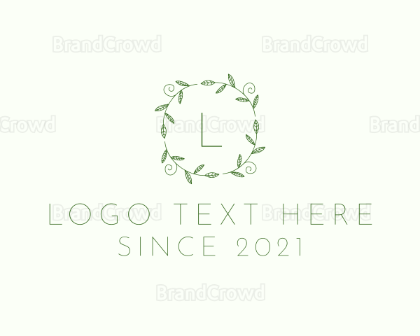 Garden Vine Wreath Logo