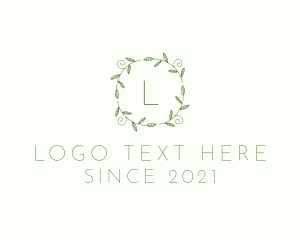 Vine - Garden Vine Wreath logo design