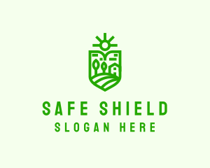 Travel Sun Shield logo design