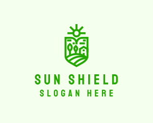 Travel Sun Shield logo design