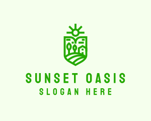 Travel Sun Shield logo design