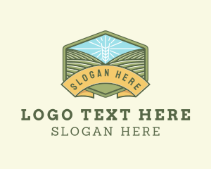 Barley - Wheat Farm Field logo design