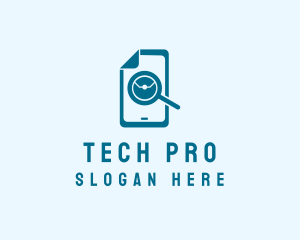 Technician - Blue Phone Technician logo design