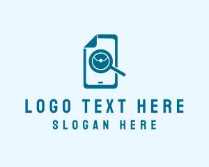 Mobile Phone - Blue Phone Technician logo design