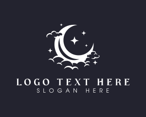Night Shift - Starry Moon Star logo design