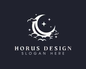 Starry Moon Star logo design