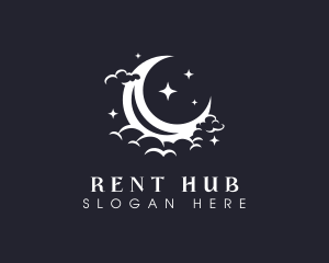 Starry Moon Star logo design