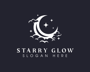 Starry - Starry Moon Star logo design