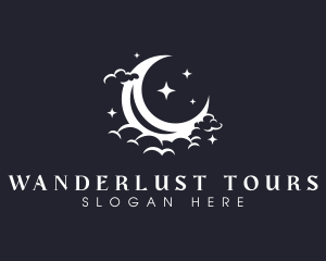 Starry Moon Star logo design