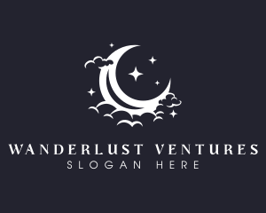 Starry Moon Star logo design