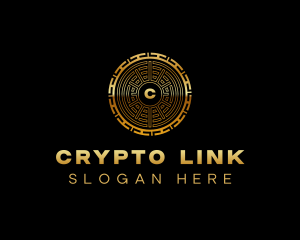 Crypto Coin Wallet logo design