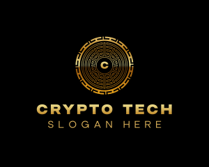 Crypto Coin Wallet logo design