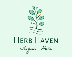 Herbs - Plant Seedling Garden logo design