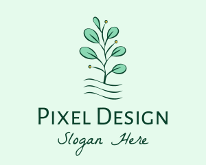 Plant Seedling Garden logo design