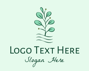 Vegan - Plant Seedling Garden logo design