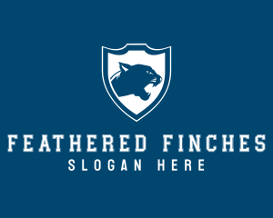 Panther Jaguar Shield logo design