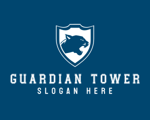 Panther Jaguar Shield logo design