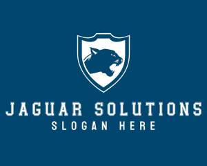Panther Jaguar Shield logo design