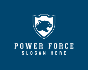 Aggressive - Panther Jaguar Shield logo design