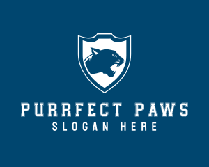 Panther Jaguar Shield logo design