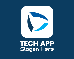Application - Blue Browser Application logo design