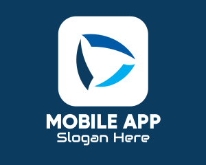 Blue Browser Application logo design