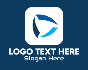 Telecommunication - Blue Browser Application logo design