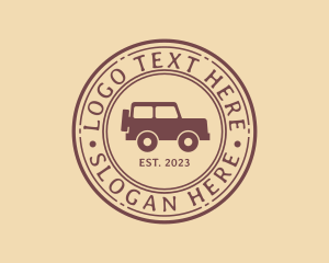 Jeep - Hipster Jeep Travel logo design