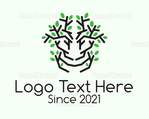 Natural Mangrove Tree Logo