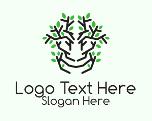 Natural Mangrove Tree  Logo