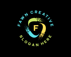 Creative Bubble Swirl logo design