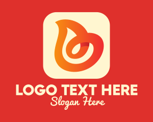 Mobile Application - Hot Mobile App logo design