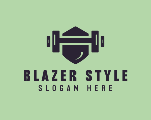 Fitness Barbell Gym logo design