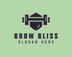 Fitness Barbell Gym logo design