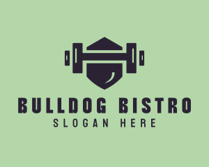 Fitness Barbell Gym logo design