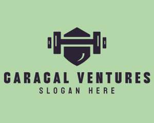 Fitness Barbell Gym logo design