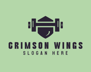 Fitness Barbell Gym logo design