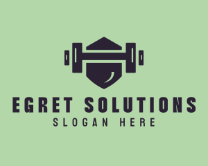 Fitness Barbell Gym logo design