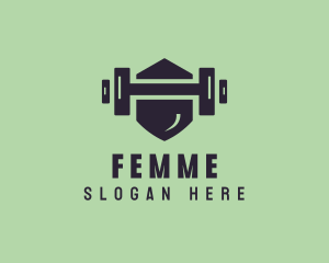 Fitness Barbell Gym logo design