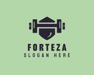 Fitness Barbell Gym logo design