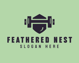 Fitness Barbell Gym logo design