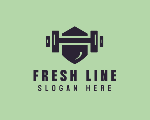 Fitness Barbell Gym logo design