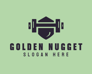 Fitness Barbell Gym logo design