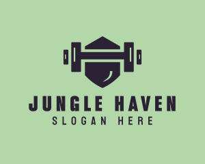 Fitness Barbell Gym logo design