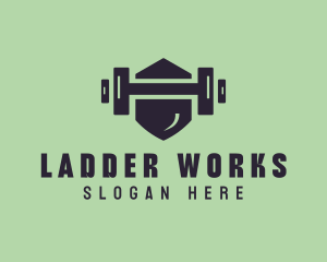 Fitness Barbell Gym logo design