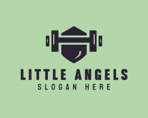 Fitness Barbell Gym logo design