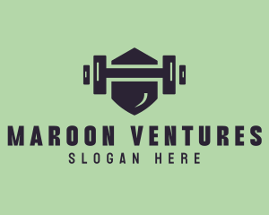 Fitness Barbell Gym logo design