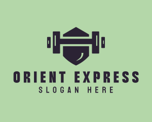 Fitness Barbell Gym logo design