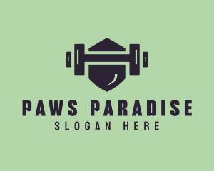 Fitness Barbell Gym logo design