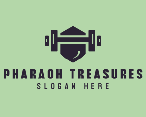 Fitness Barbell Gym logo design